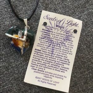Vintage seeds of light pendant